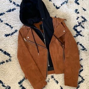 7 for all mankind suede jacket Size XS